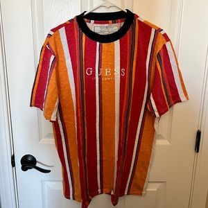 Guess Original Striped Embroidered T-Shirt